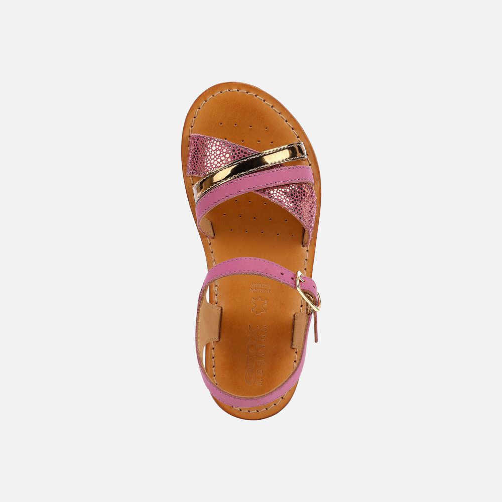 Geox Sandals Pink Eolie - Geox Girls Shoes - AWRDSJ680